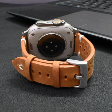 Classic Elegance Strap™: Genuine Leather Band for Apple Watch Series & Ultra